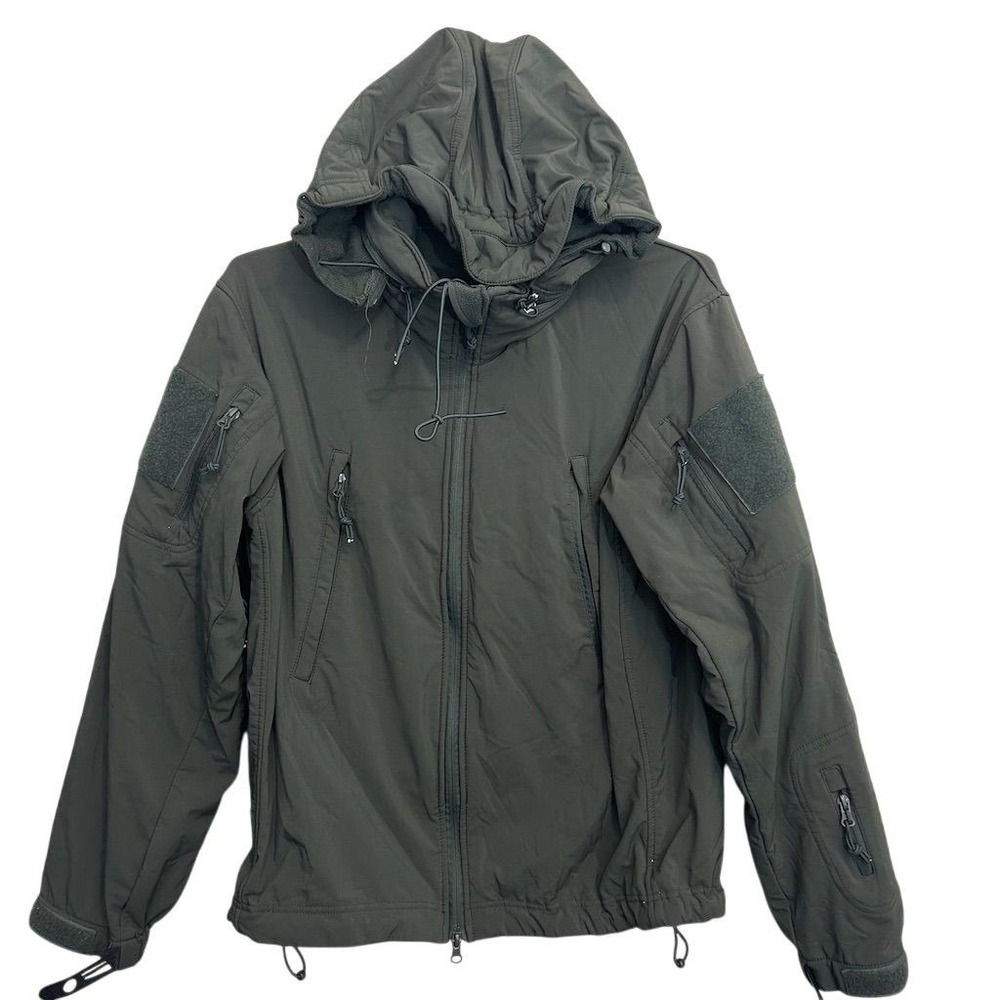 Rothco Tactical Special Ops Jacket Mens Small Green Soft Shell Full Zip Fleece